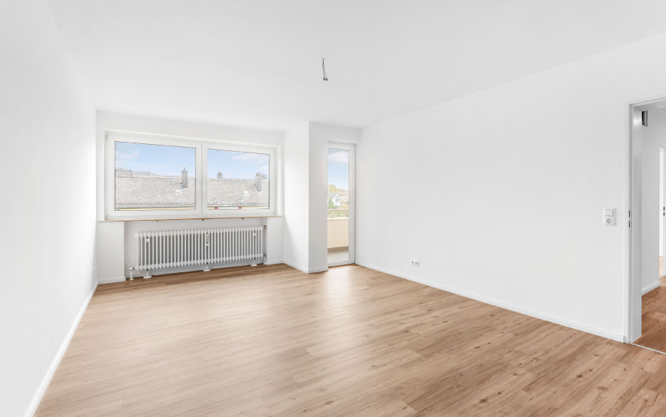 Wohnzimmer nach Sanierung
